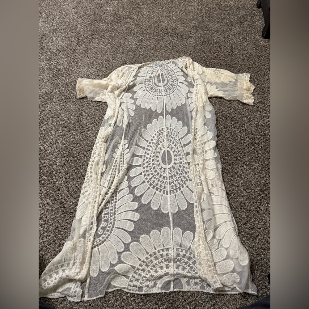 Rebellion Lace Beach Cover Up Bohemian Women's Size Small